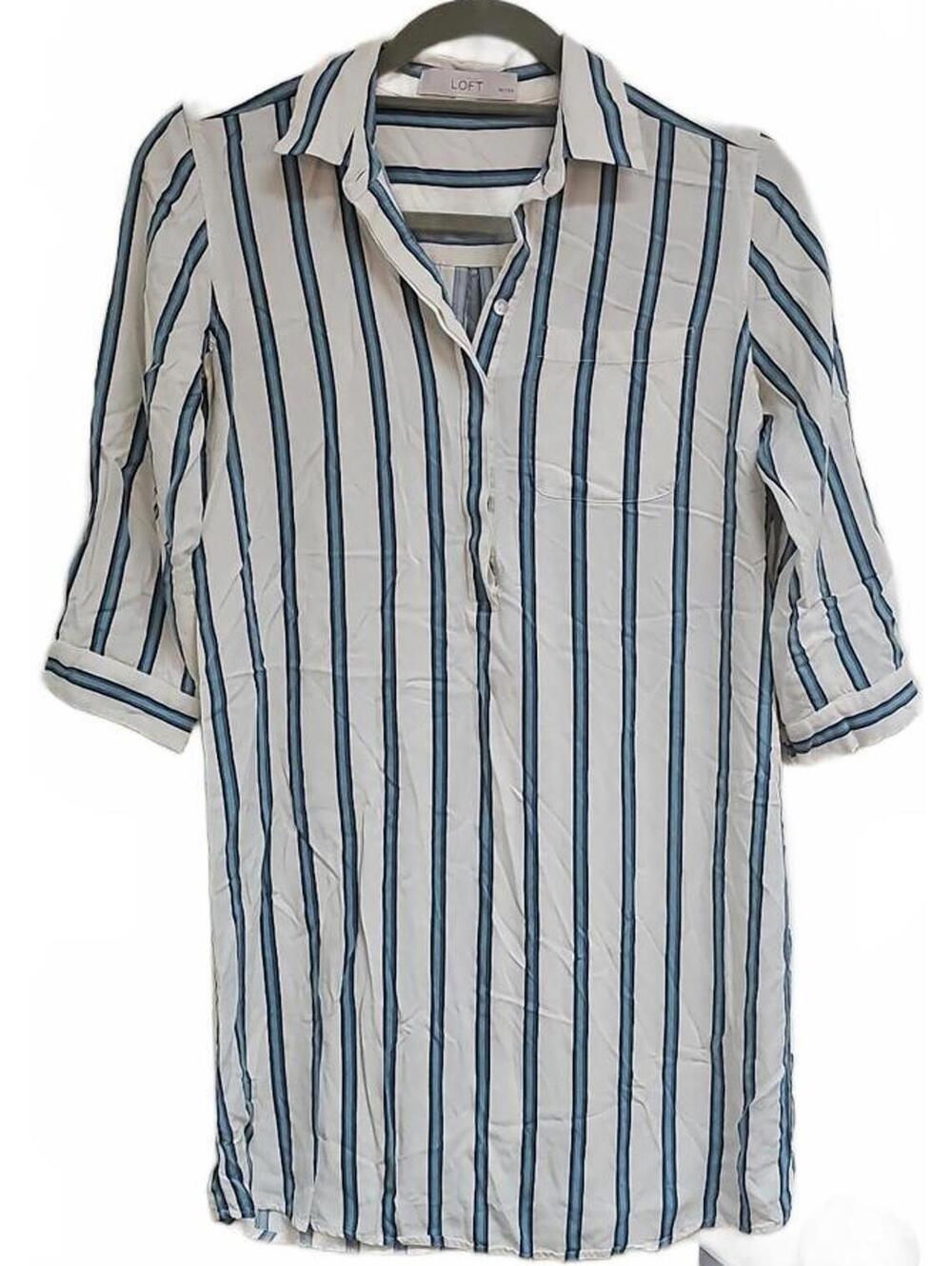 LOFT 3/4 sleeve shirt dress size 2P